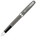  Перьевая ручка Parker Sonnet Chiselled F550, Carbon CT (Перо M)