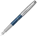  Ручка перьевая Parker Sonnet Atlas SE18, Silver Blue CT (Перо F)