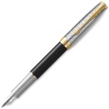  Ручка перьевая Parker Sonnet Premium F537, Metal Black GT (Перо F)