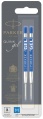  Синий гелевый стержень Parker Quink Gel Pen Refill Z05, 2 шт. в блистере (M)